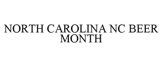 NORTH CAROLINA NC BEER MONTH