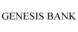 GENESIS BANK