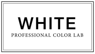 WHITE PROFESSIONAL COLOR LAB