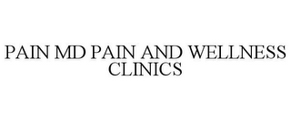 PAIN MD PAIN AND WELLNESS CLINICS