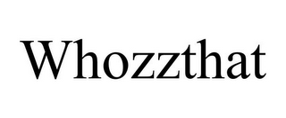 WHOZZTHAT