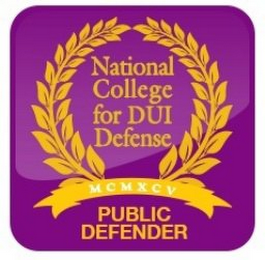 NATIONAL COLLEGE FOR DUI DEFENSE MCMXCV PUBLIC DEFENDER