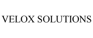 VELOX SOLUTIONS