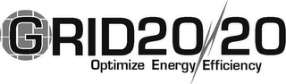 GRID20/20 OPTIMIZE ENERGY EFFICIENCY