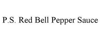 P.S. RED BELL PEPPER SAUCE