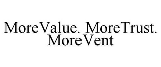 MOREVALUE. MORETRUST. MOREVENT