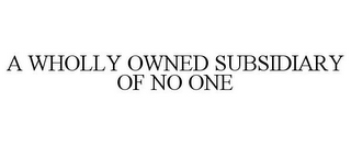 A WHOLLY OWNED SUBSIDIARY OF NO ONE