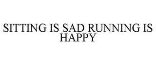 SITTING IS SAD RUNNING IS HAPPY