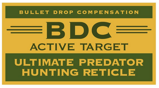 BULLET DROP COMPENSATION BDC ACTIVE TARGET ULTIMATE PREDATOR HUNTING RETICLE