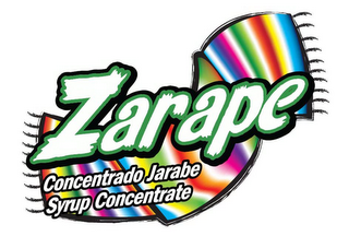 ZARAPE CONCENTRADO JARABE SYRUP CONCENTRATE