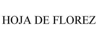 HOJA DE FLOREZ