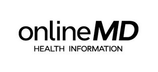 ONLINEMD HEALTH INFORMATION