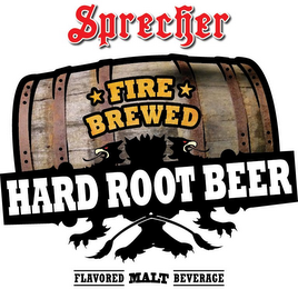 SPRECHER FIRE BREWED HARD ROOT BEER FLAVORED MALT BEVERAGE