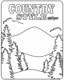 COUNTRY STYLE APPLIQUES