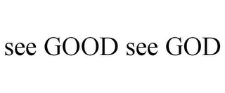 SEE GOOD SEE GOD