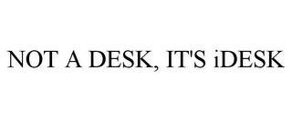 NOT A DESK, IT'S IDESK