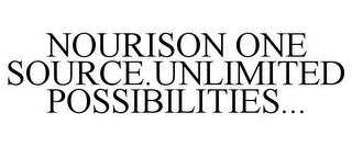 NOURISON ONE SOURCE.UNLIMITED POSSIBILITIES...