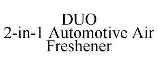 DUO 2-IN-1 AUTOMOTIVE AIR FRESHENER