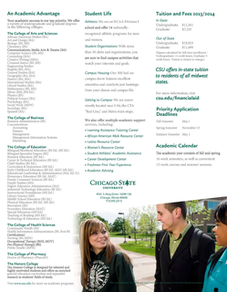 CHICAGO STATE UNIVERSITY WHEREIN THE "A" IS A PINE TREE