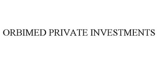 ORBIMED PRIVATE INVESTMENTS