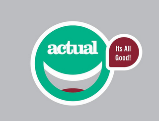 ACTUAL IT'S ALL GOOD!