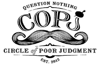 QUESTION NOTHING COPJ CIRCLE OF POOR JUDGMENT EST. 2012