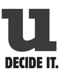 U DECIDE IT.