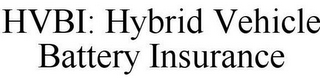 HVBI: HYBRID VEHICLE BATTERY INSURANCE