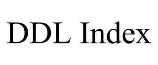 DDL INDEX