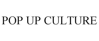 POP UP CULTURE