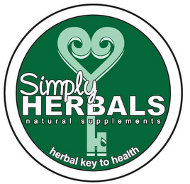 SIMPLY HERBALS NATURAL SUPPLEMENTS HERBAL KEY TO HEALTH