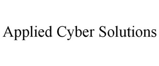 APPLIED CYBER SOLUTIONS