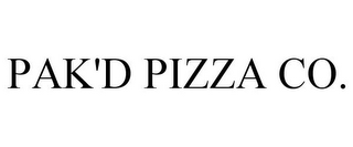 PAK'D PIZZA CO.