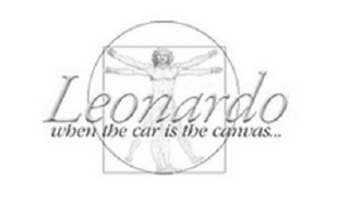 LEONARDO WHEN THE CAR IS THE CANVAS...