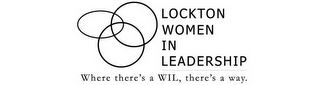 LOCKTON WOMEN IN LEADERSHIP WHERE THERE'S A WIL THERE'S A WAY
