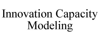 INNOVATION CAPACITY MODELING