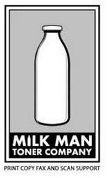 MILK MAN TONER COMPANY; PRINT COPY FAX AND SCAN SUPPORT