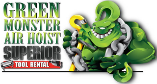 GREEN MONSTER AIR HOIST SUPERIOR TOOL RENTAL 85PSI