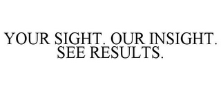 YOUR SIGHT. OUR INSIGHT. SEE RESULTS.