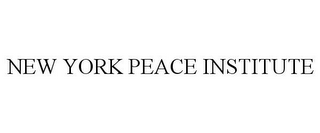 NEW YORK PEACE INSTITUTE