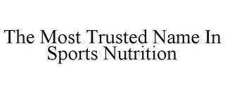 THE MOST TRUSTED NAME IN SPORTS NUTRITION