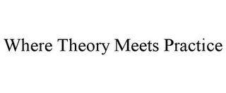 WHERE THEORY MEETS PRACTICE