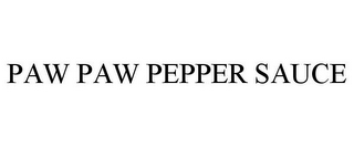 PAW PAW PEPPER SAUCE