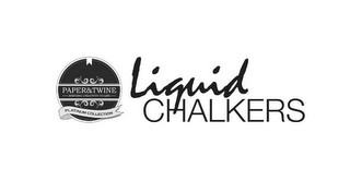 LIQUID CHALKERS PAPER & TWINE BRINGING CREATIVITY TO LIFE PLATINUM COLLECTION