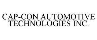 CAP-CON AUTOMOTIVE TECHNOLOGIES INC.