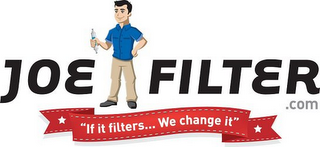 JOE FILTER .COM "IF IT FILTERS... WE CHANGE IT"