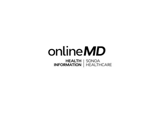 ONLINEMD HEALTH INFORMATION SONOA HEALTHCARE