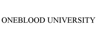 ONEBLOOD UNIVERSITY