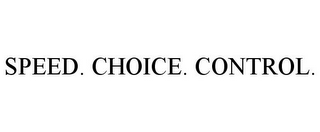 SPEED. CHOICE. CONTROL.