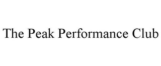 THE PEAK PERFORMANCE CLUB